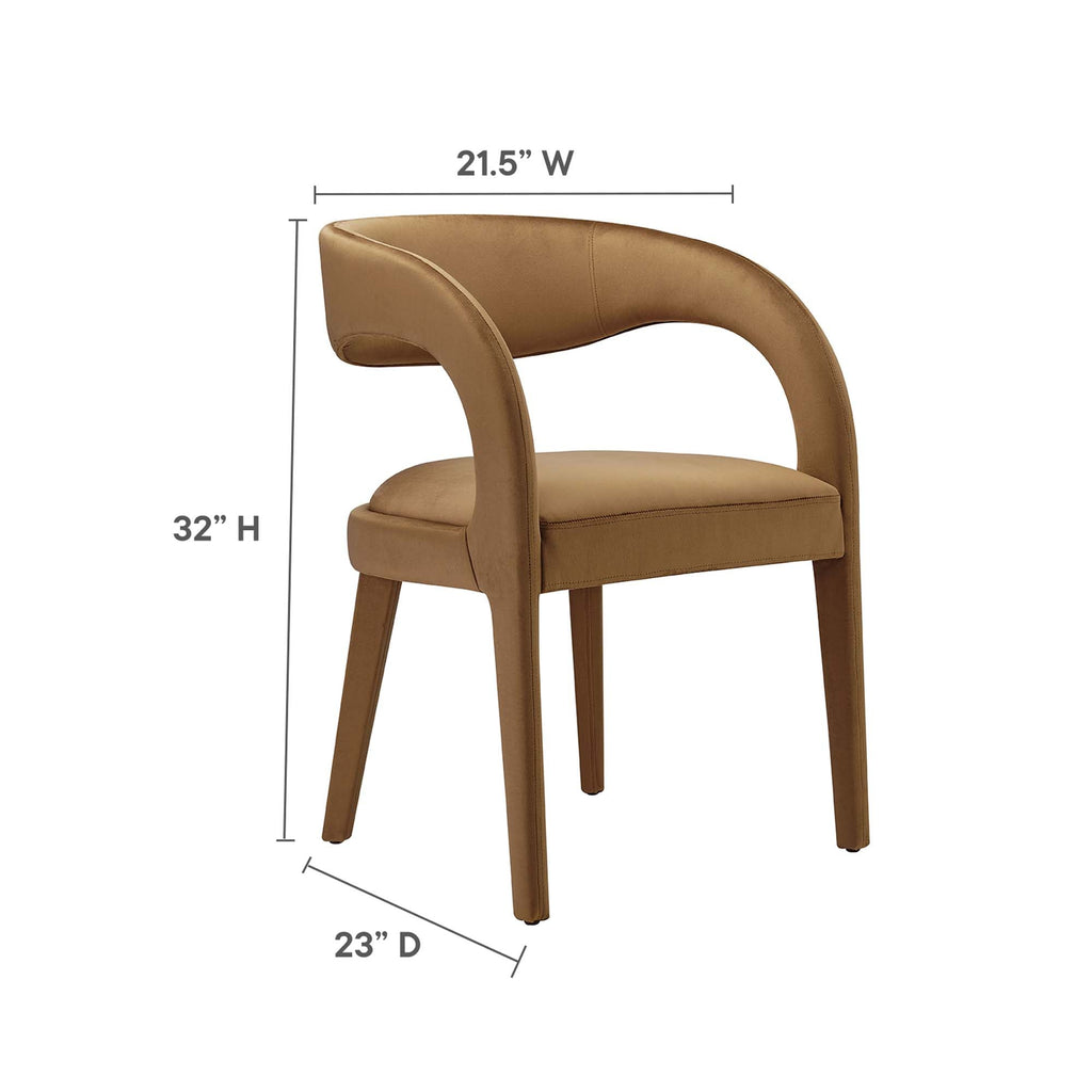 Pinnacle Performance Velvet Dining Chair Set of 2
