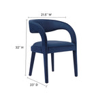 Pinnacle Performance Velvet Dining Chair Set of 2