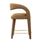 Pinnacle Performance Velvet Counter Stool Set of 2