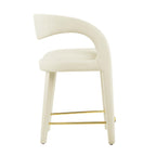 Pinnacle Performance Velvet Counter Stool Set of 2