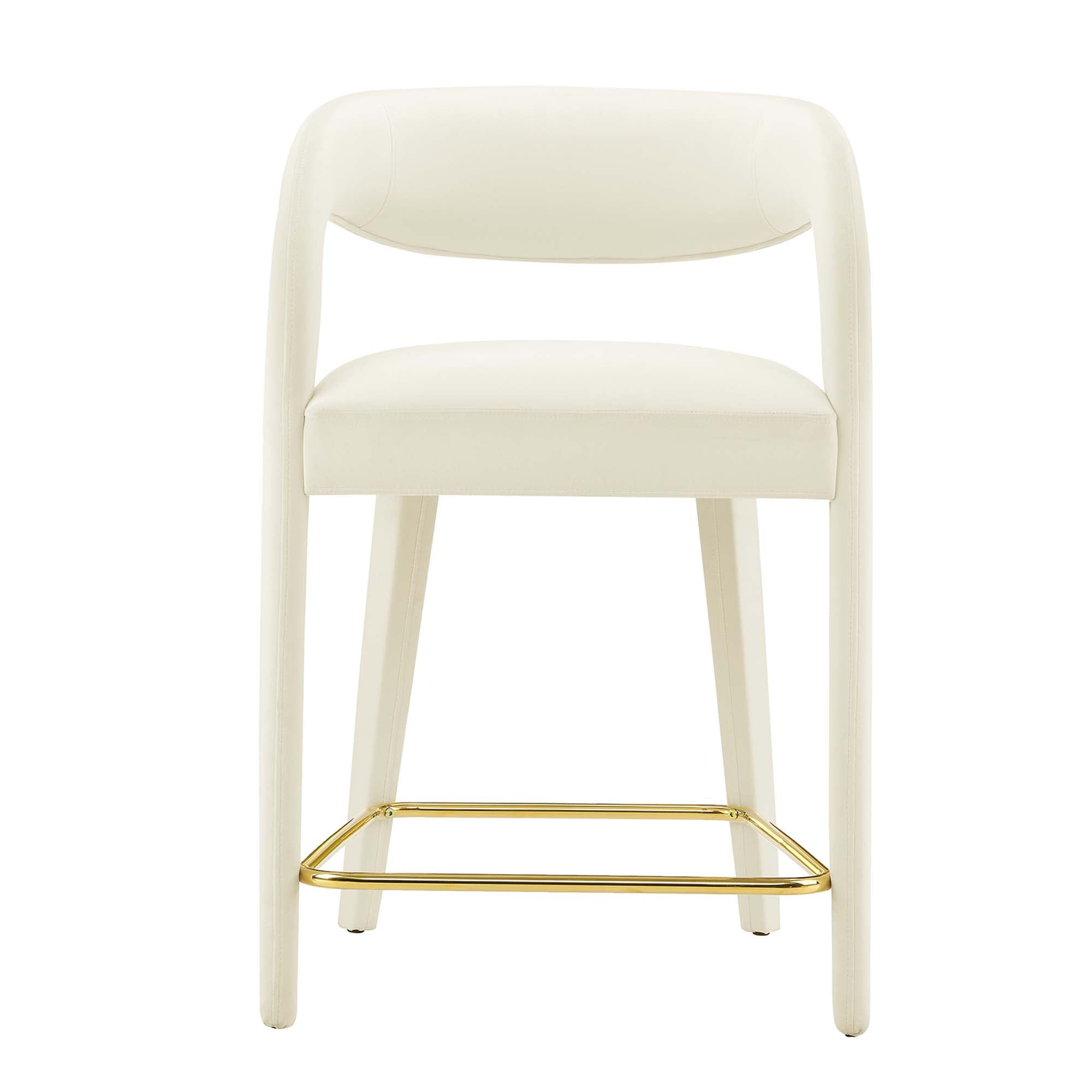 Pinnacle Performance Velvet Counter Stool Set of 2