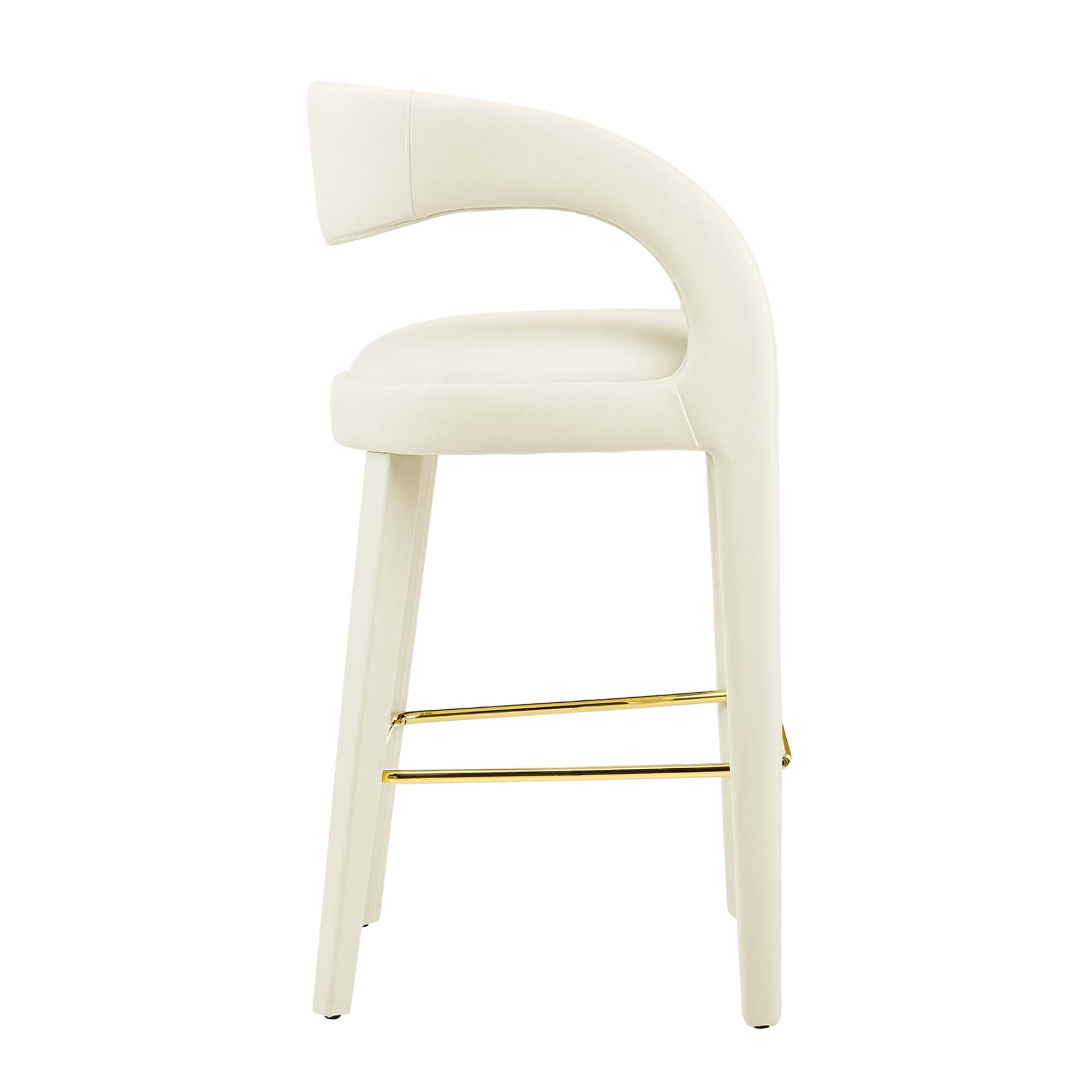 Pinnacle Performance Velvet Bar Stool Set of 2