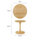 Lina Round Wood Side Table
