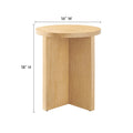 Silas Round Wood Side Table
