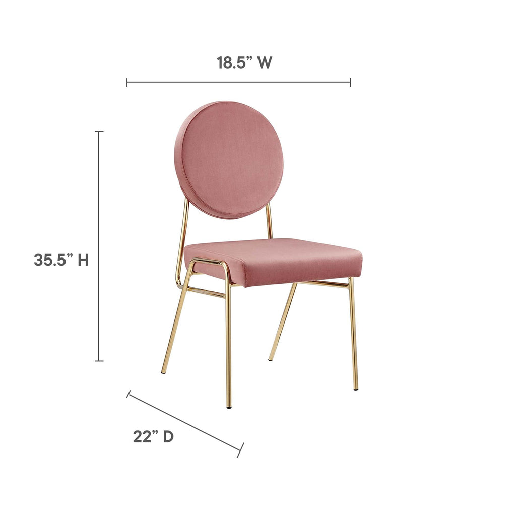 Craft Performance Velvet Dining Side Chairs Set of 2