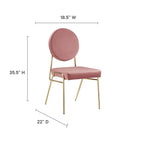 Craft Performance Velvet Dining Side Chairs Set of 2