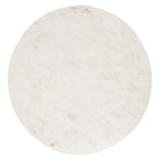 Viva Round White Marble Side Table