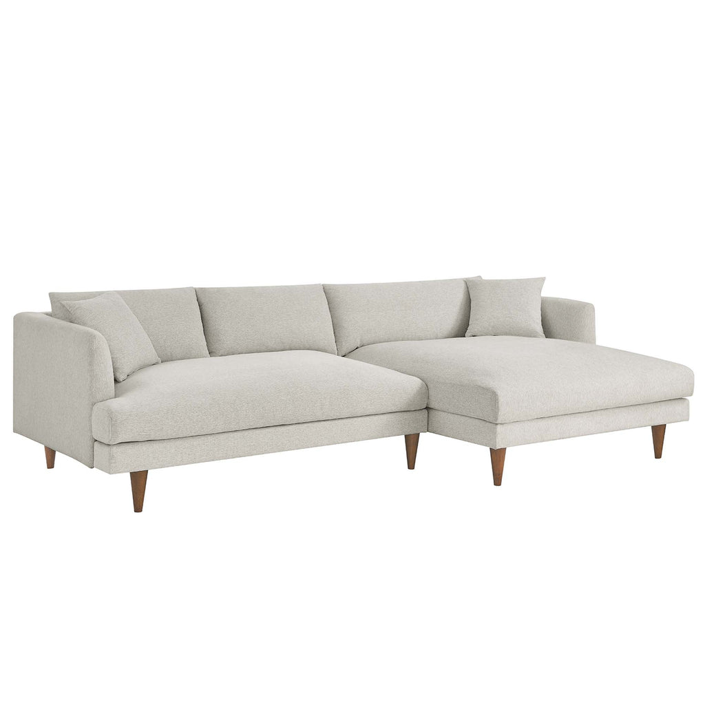 Zoya Right-Facing Down Filled Overstuffed Right Sectional Sofa