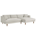 Zoya Right-Facing Down Filled Overstuffed Right Sectional Sofa