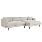 Zoya Right-Facing Down Filled Overstuffed Right Sectional Sofa