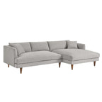 Zoya Right-Facing Down Filled Overstuffed Right Sectional Sofa