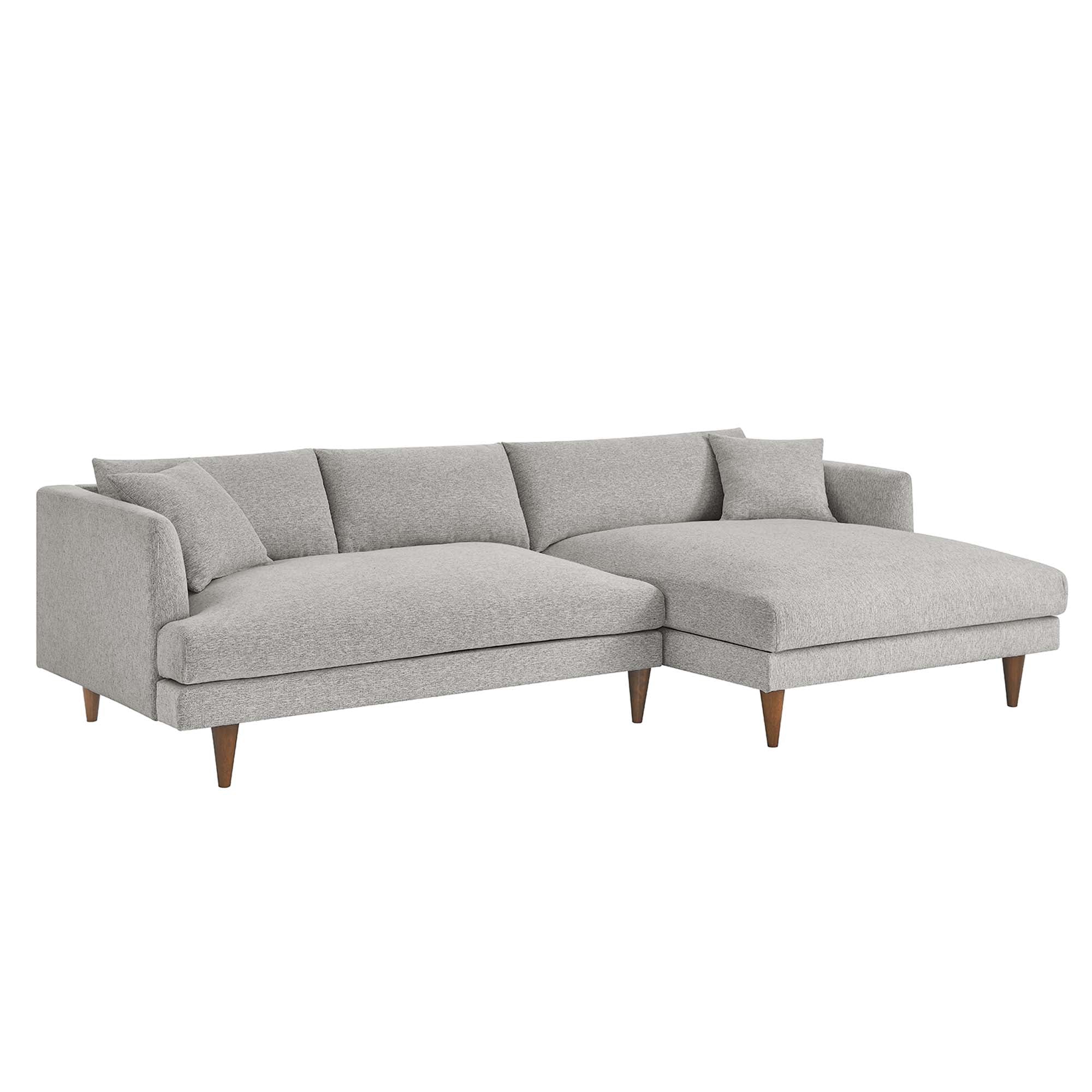 Zoya Right-Facing Down Filled Overstuffed Right Sectional Sofa