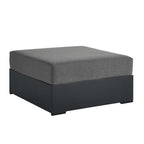 modern Outdoor Patio Powder-Coated Aluminum Ottoman