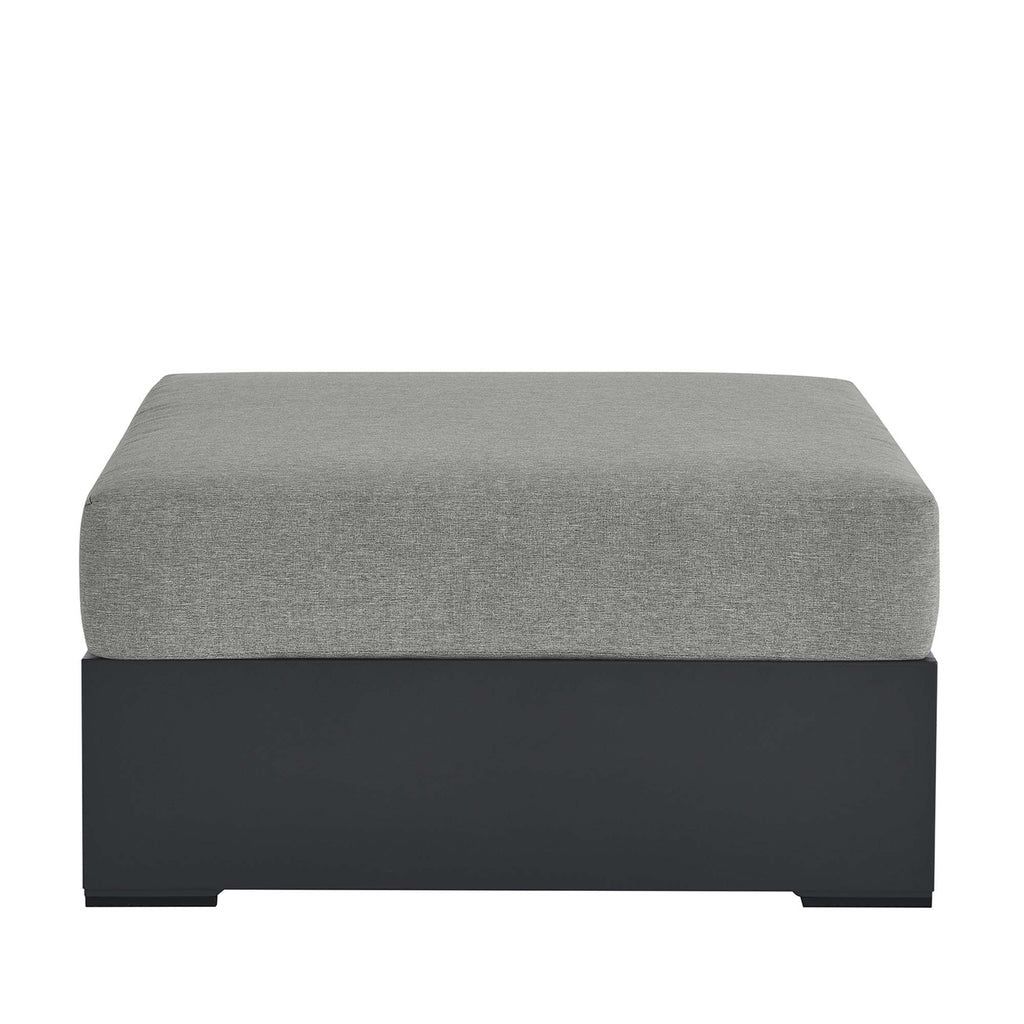 modern Outdoor Patio Powder-Coated Aluminum Ottoman