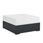 modern Outdoor Patio Powder-Coated Aluminum Ottoman