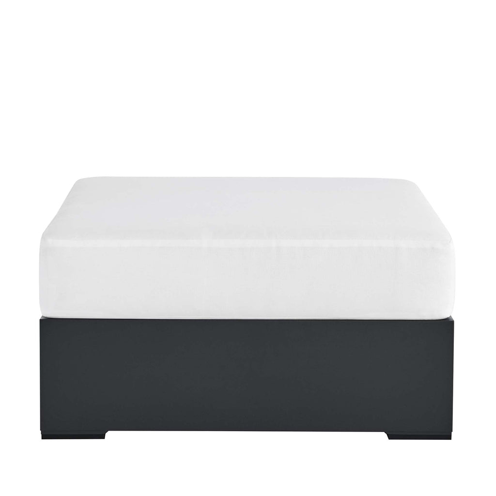 modern Outdoor Patio Powder-Coated Aluminum Ottoman
