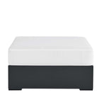 modern Outdoor Patio Powder-Coated Aluminum Ottoman