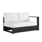 modern Outdoor Patio Powder-Coated Aluminum Modular Right-Facing Loveseat