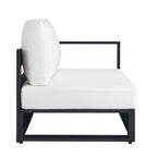 modern Outdoor Patio Powder-Coated Aluminum Modular Right-Facing Loveseat