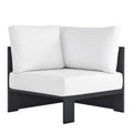modern Outdoor Patio Powder-Coated Aluminum Modular Corner Chair