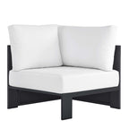 modern Outdoor Patio Powder-Coated Aluminum Modular Corner Chair