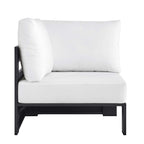 modern Outdoor Patio Powder-Coated Aluminum Modular Corner Chair