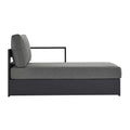 modern Outdoor Patio Powder-Coated Aluminum Modular Right-Facing Chaise Lounge