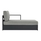 modern Outdoor Patio Powder-Coated Aluminum Modular Right-Facing Chaise Lounge