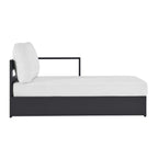 modern Outdoor Patio Powder-Coated Aluminum Modular Right-Facing Chaise Lounge