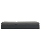 modern Outdoor Patio Powder-Coated Aluminum Chaise Lounge Chair