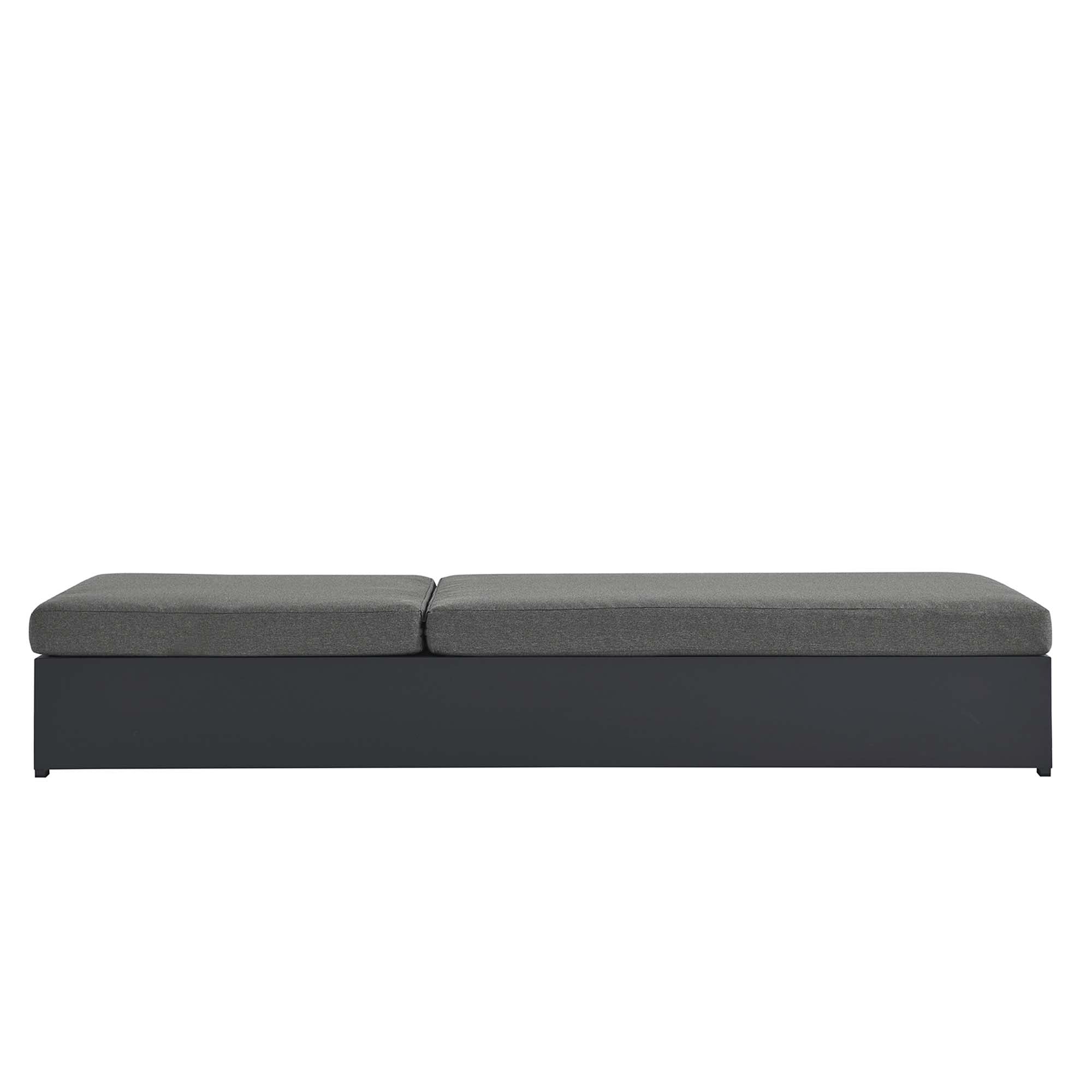 modern Outdoor Patio Powder-Coated Aluminum Chaise Lounge Chair
