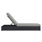 modern Outdoor Patio Powder-Coated Aluminum Chaise Lounge Chair
