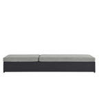 modern Outdoor Patio Powder-Coated Aluminum Chaise Lounge Chair