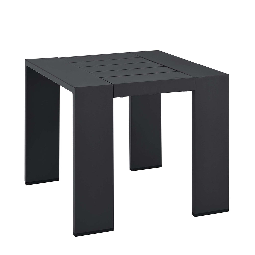 modern Outdoor Patio Powder-Coated Aluminum End Table