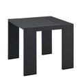 modern Outdoor Patio Powder-Coated Aluminum End Table