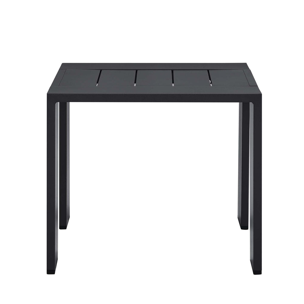 modern Outdoor Patio Powder-Coated Aluminum End Table