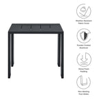 modern Outdoor Patio Powder-Coated Aluminum End Table
