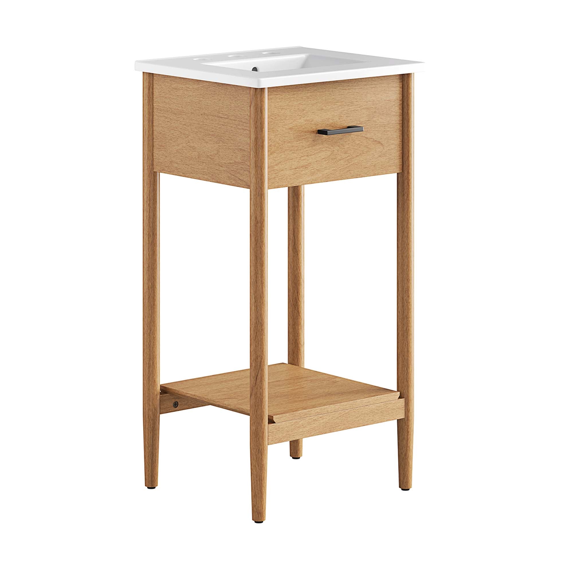 Zaire Bathroom Vanity Basin Included - EEI-6658-NAT-WHI
