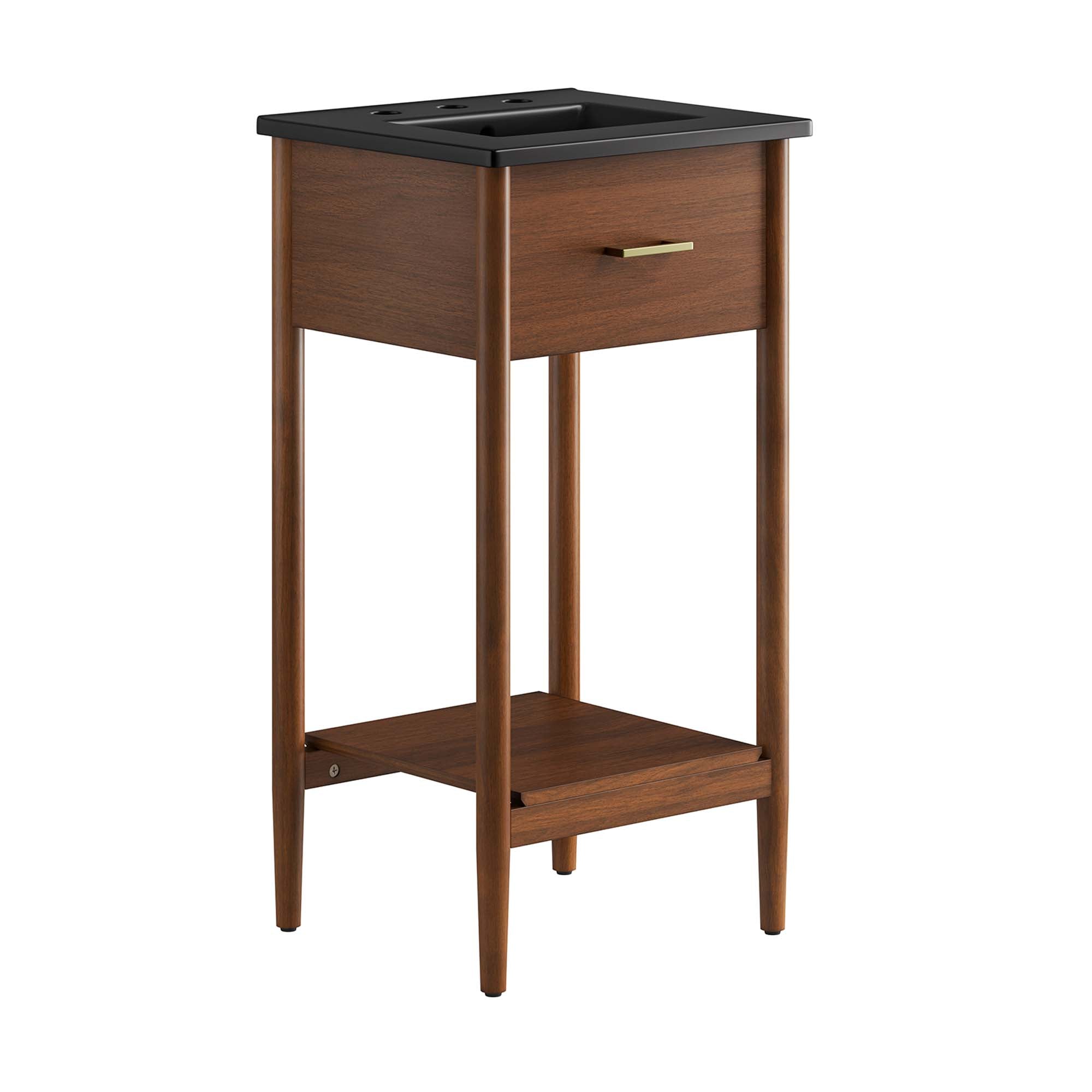Zaire Bathroom Vanity Basin Included - EEI-6659-WAL-BLK