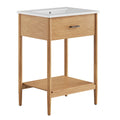 Zaire Bathroom Vanity Basin Included - EEI-6660-NAT-WHI