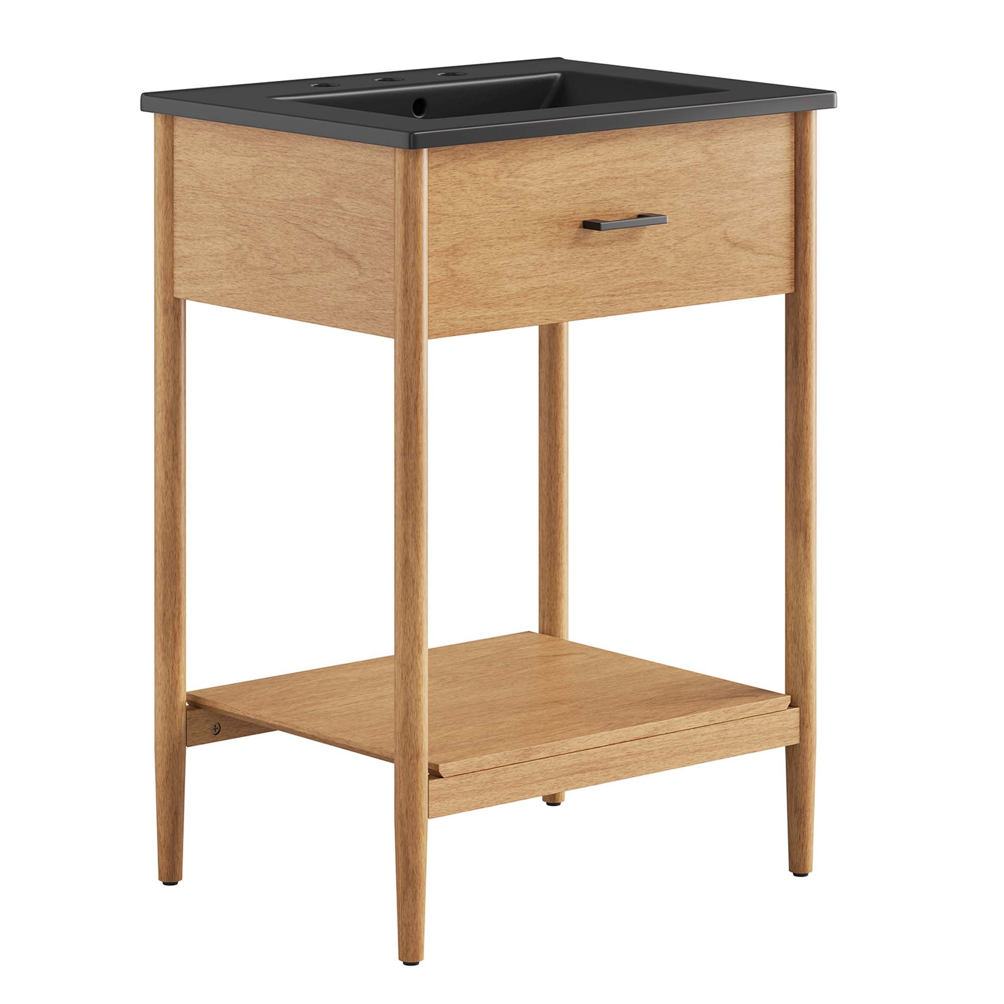 Zaire Bathroom Vanity Basin Included - EEI-6661-NAT-BLK