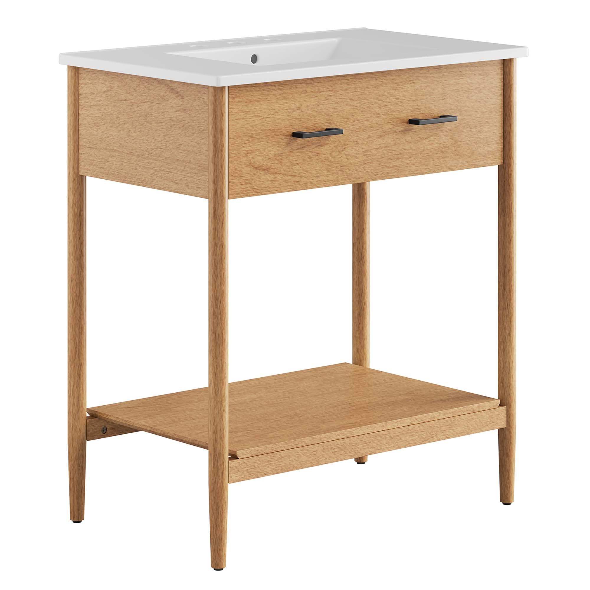 Zaire Bathroom Vanity Basin Included - EEI-6662-NAT-WHI