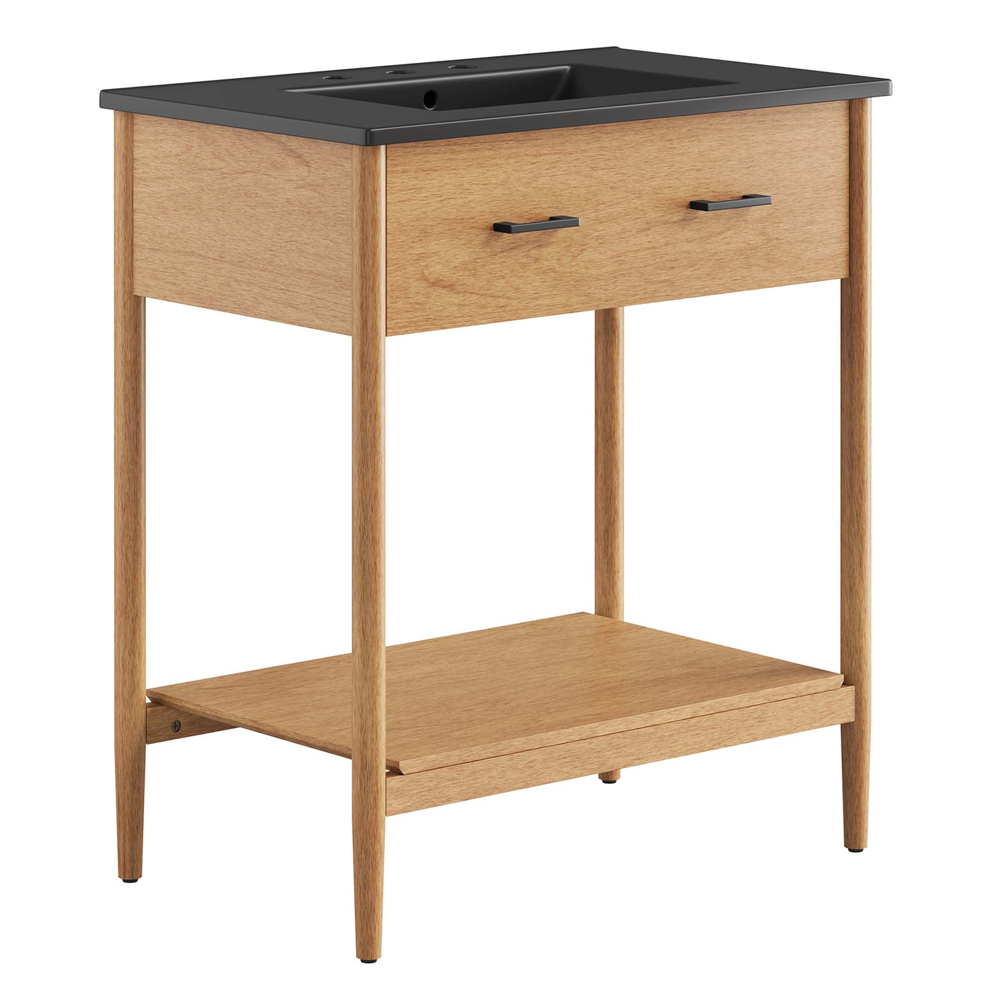 Zaire Bathroom Vanity Basin Included - EEI-6663-NAT-BLK