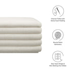 Mezzo Boucle Upholstered Storage Bench