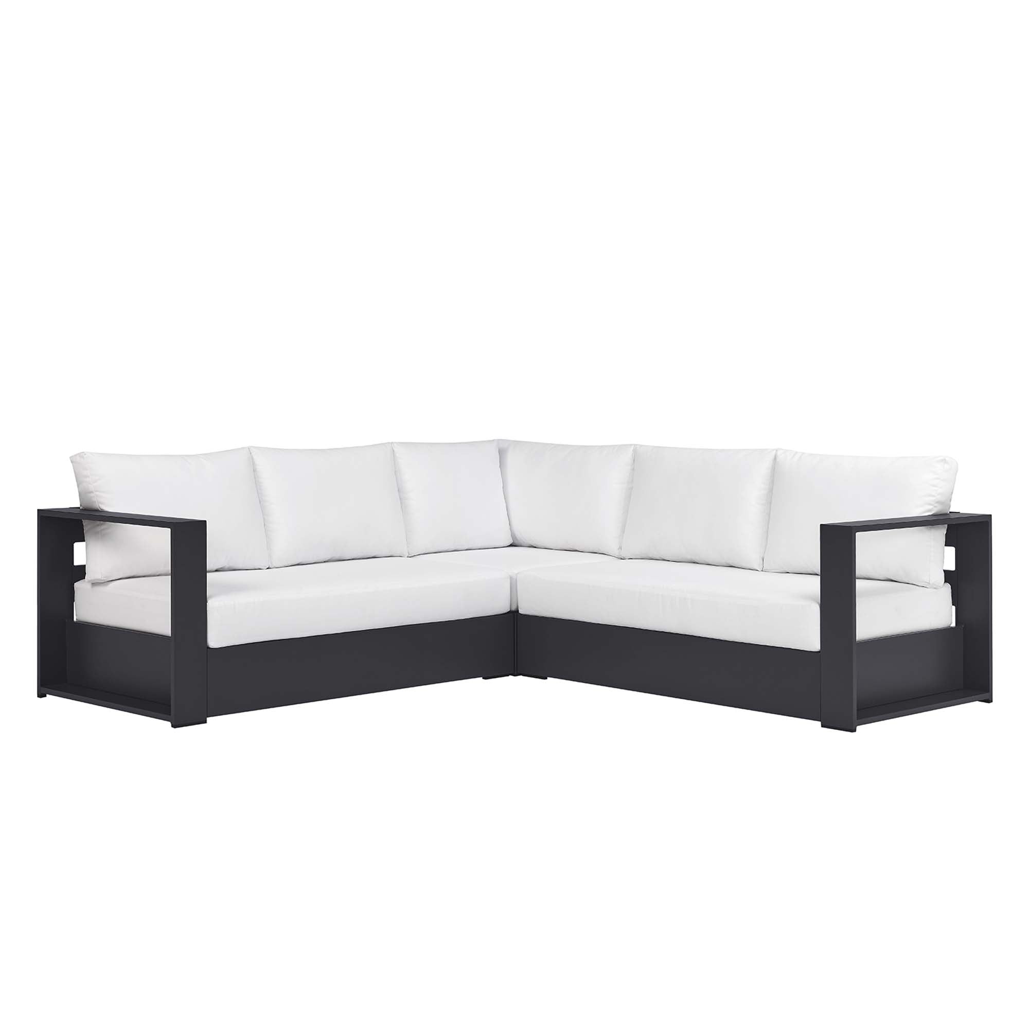 Tahoe 5-Piece Outdoor Patio Powder-Coated Aluminum Sectional Sofa Set