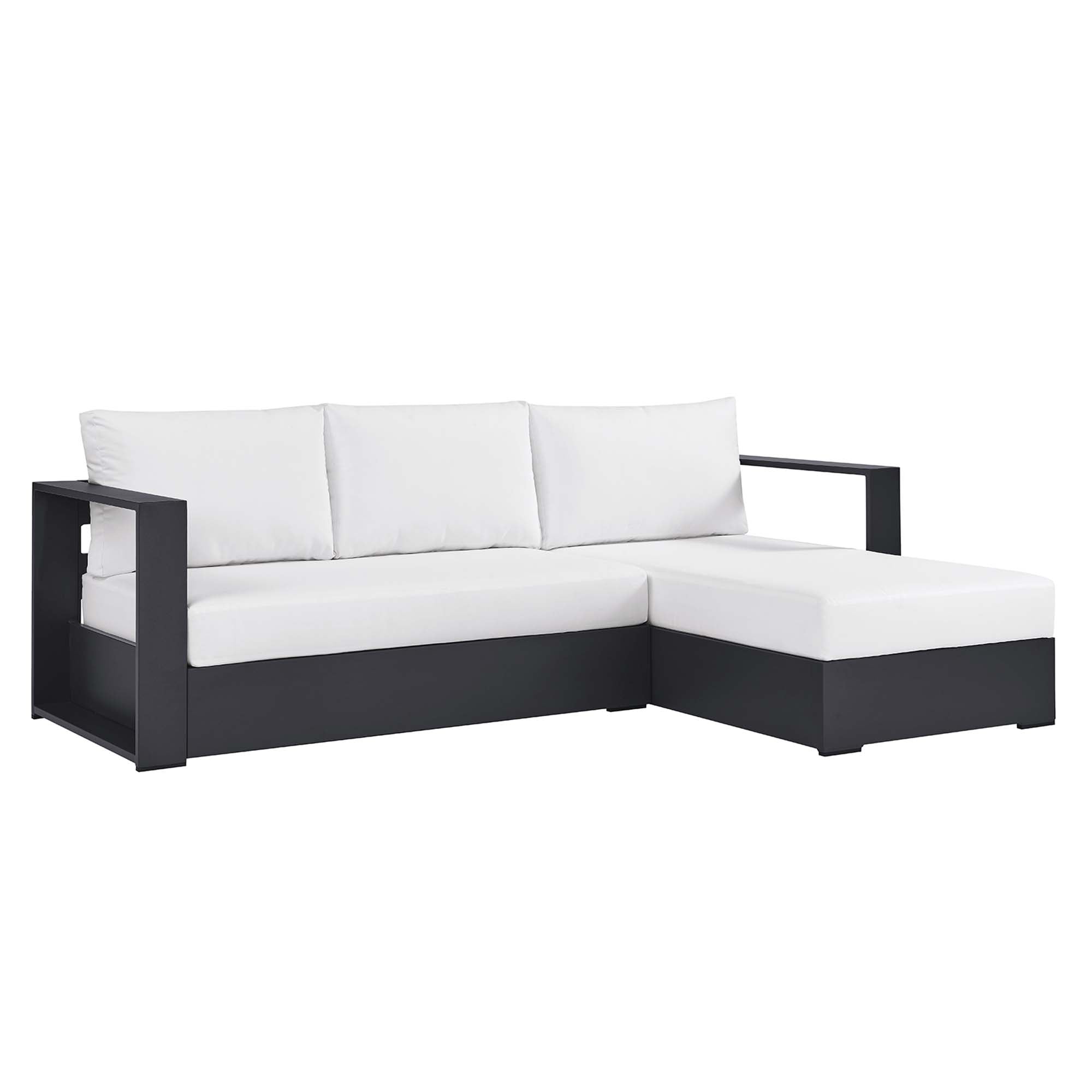 Tahoe 5-Piece Outdoor Patio Powder-Coated Aluminum Sectional Sofa Set