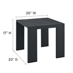modern 3-Piece Outdoor Patio Powder-Coated Aluminum Chaise Lounge Set