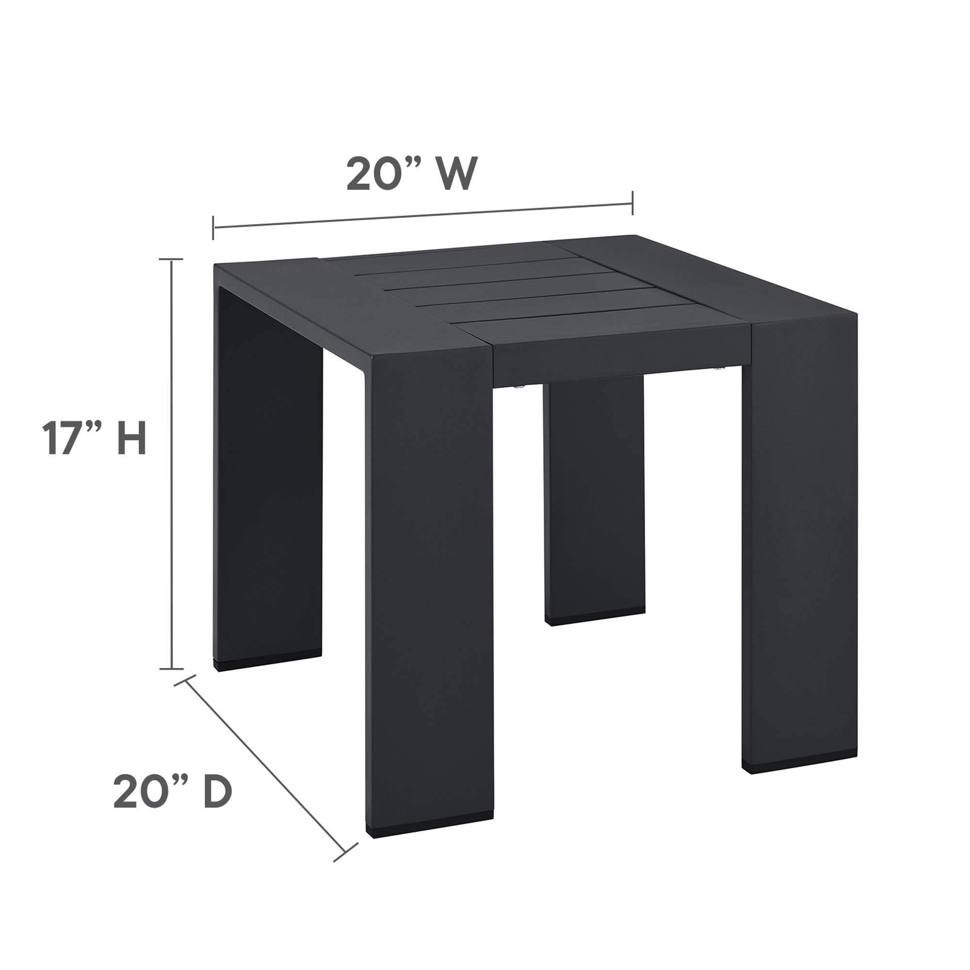 modern 3-Piece Outdoor Patio Powder-Coated Aluminum Chaise Lounge Set