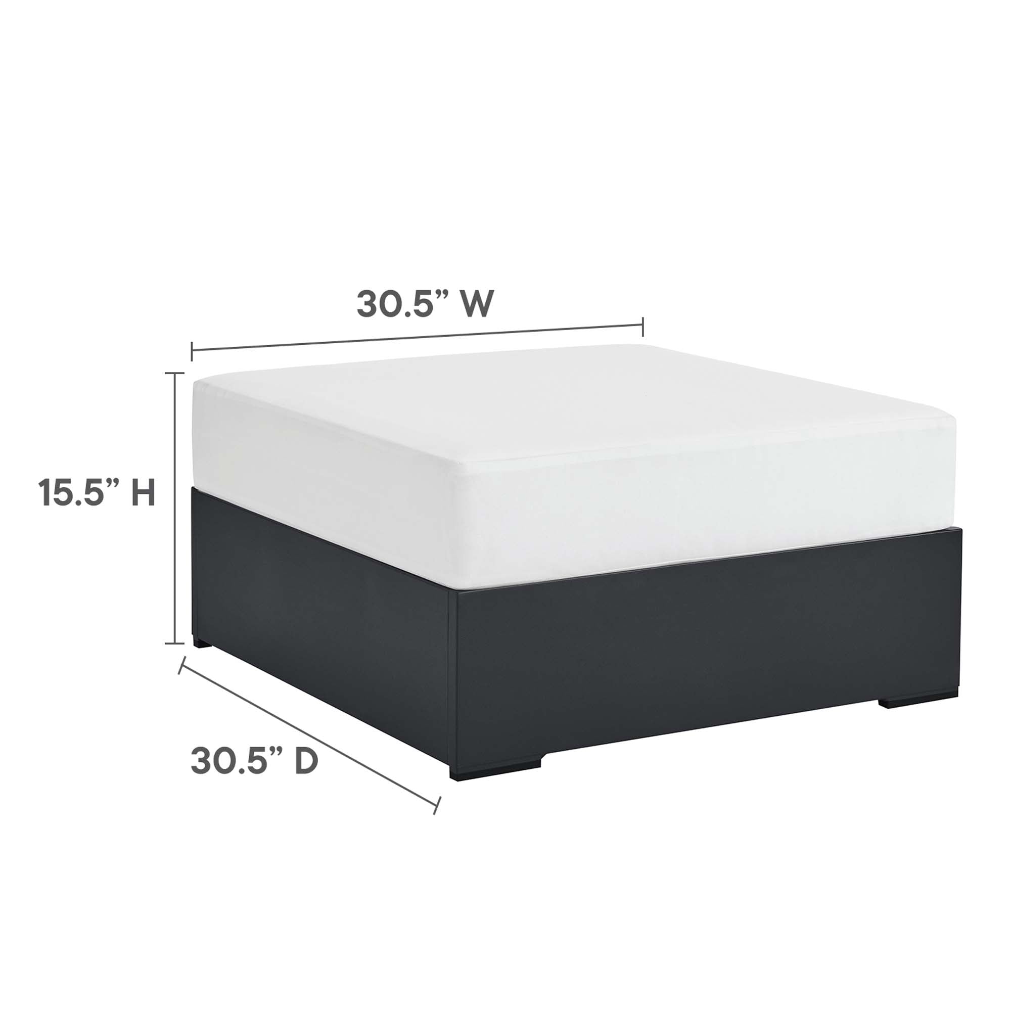 modern 5-Piece Outdoor Patio Powder-Coated Aluminum Sectional Sofa Set