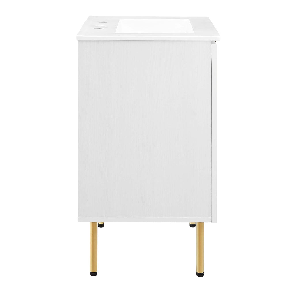 Chaucer Bathroom Vanity with White Basin Included